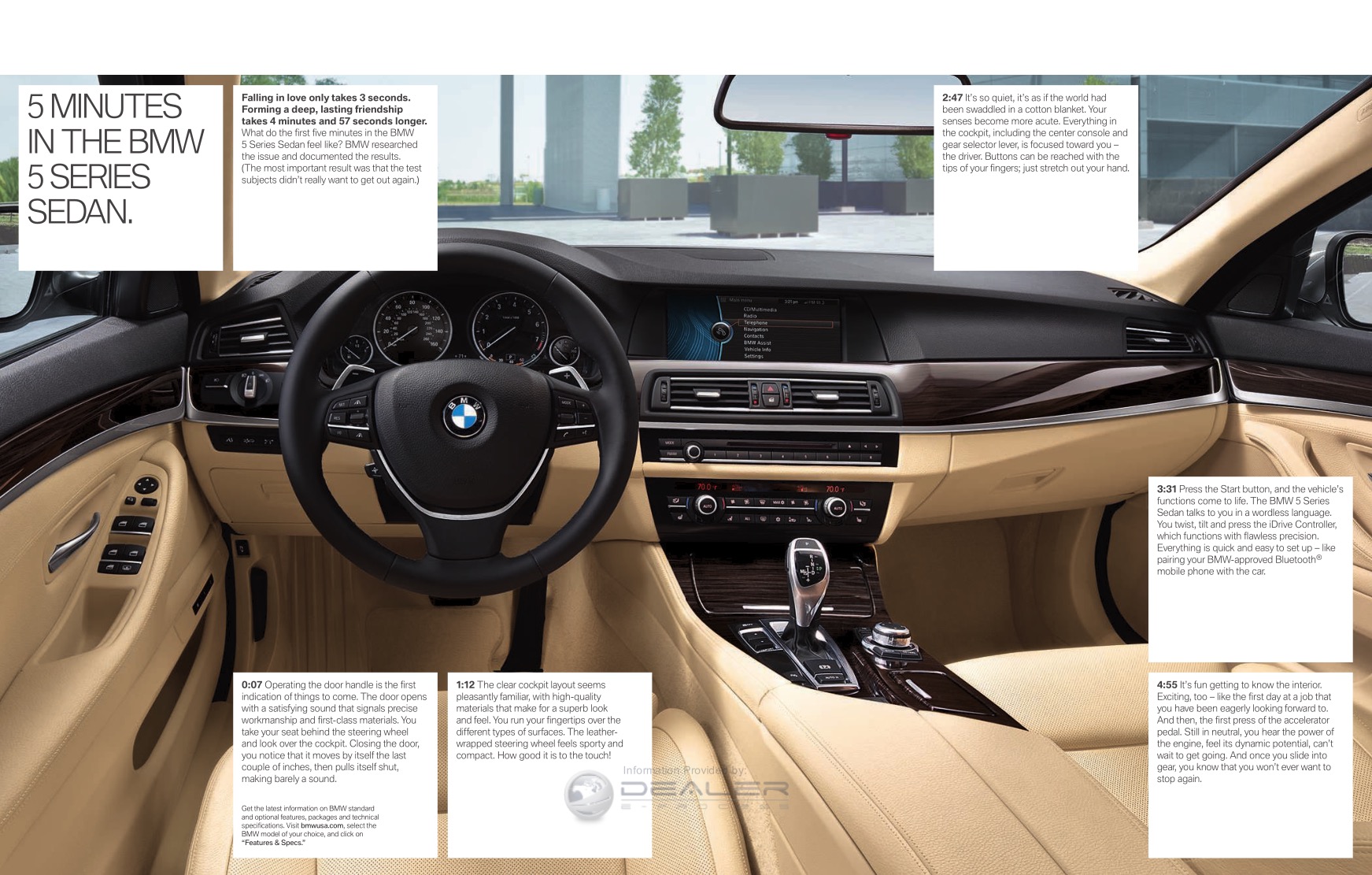 2012 BMW 5-Series Brochure Page 31
